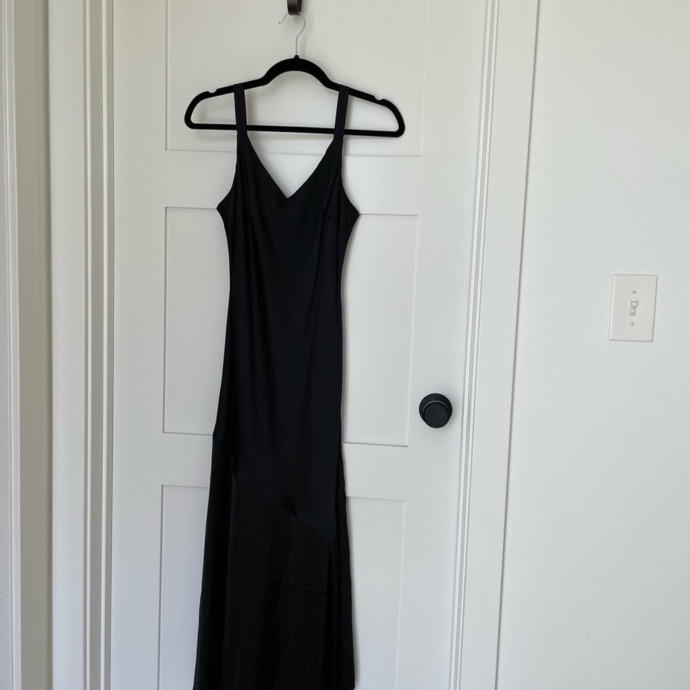 Express Black Silk Maxi Dress